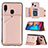 Soft Luxury Leather Snap On Case Cover Y04B for Samsung Galaxy A20