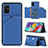 Soft Luxury Leather Snap On Case Cover Y04B for Samsung Galaxy A51 4G Blue