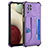 Soft Luxury Leather Snap On Case Cover Y04B for Samsung Galaxy F12 Purple