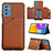 Soft Luxury Leather Snap On Case Cover Y04B for Samsung Galaxy M52 5G