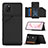 Soft Luxury Leather Snap On Case Cover Y04B for Samsung Galaxy M60s Black