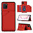 Soft Luxury Leather Snap On Case Cover Y04B for Samsung Galaxy Note 10 Lite Red