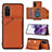 Soft Luxury Leather Snap On Case Cover Y04B for Samsung Galaxy S20 5G