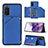 Soft Luxury Leather Snap On Case Cover Y04B for Samsung Galaxy S20 5G Blue