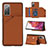 Soft Luxury Leather Snap On Case Cover Y04B for Samsung Galaxy S20 FE (2022) 5G