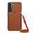 Soft Luxury Leather Snap On Case Cover Y04B for Samsung Galaxy S22 Plus 5G