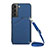 Soft Luxury Leather Snap On Case Cover Y04B for Samsung Galaxy S22 Plus 5G