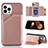 Soft Luxury Leather Snap On Case Cover Y05B for Apple iPhone 13 Pro