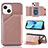 Soft Luxury Leather Snap On Case Cover Y05B for Apple iPhone 15