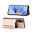 Soft Luxury Leather Snap On Case Cover YB1 for Oppo A17