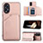 Soft Luxury Leather Snap On Case Cover YB1 for Oppo A18