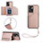 Soft Luxury Leather Snap On Case Cover YB1 for Oppo A57 5G Rose Gold