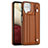 Soft Luxury Leather Snap On Case Cover YB1 for Samsung Galaxy A12 5G Brown
