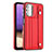 Soft Luxury Leather Snap On Case Cover YB1 for Samsung Galaxy A13 4G Red