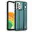 Soft Luxury Leather Snap On Case Cover YB1 for Samsung Galaxy A73 5G Green