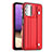 Soft Luxury Leather Snap On Case Cover YB1 for Samsung Galaxy M32 5G Red
