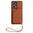 Soft Luxury Leather Snap On Case Cover YB1 for Xiaomi Redmi Note 12 Pro 5G Brown