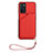 Soft Luxury Leather Snap On Case Cover YB2 for Oppo A16 Red