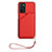 Soft Luxury Leather Snap On Case Cover YB2 for Oppo A16s Red