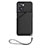 Soft Luxury Leather Snap On Case Cover YB2 for Oppo A57 4G Black