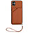 Soft Luxury Leather Snap On Case Cover YB2 for Samsung Galaxy A04 4G Brown