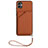 Soft Luxury Leather Snap On Case Cover YB2 for Samsung Galaxy A04E Brown
