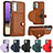 Soft Luxury Leather Snap On Case Cover YB2 for Samsung Galaxy A13 4G