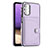 Soft Luxury Leather Snap On Case Cover YB2 for Samsung Galaxy A13 4G Purple