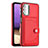 Soft Luxury Leather Snap On Case Cover YB2 for Samsung Galaxy A32 5G Red