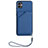 Soft Luxury Leather Snap On Case Cover YB2 for Samsung Galaxy M04 Blue
