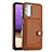 Soft Luxury Leather Snap On Case Cover YB2 for Samsung Galaxy M32 5G Brown