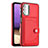 Soft Luxury Leather Snap On Case Cover YB2 for Samsung Galaxy M32 5G Red