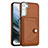 Soft Luxury Leather Snap On Case Cover YB2 for Samsung Galaxy S21 FE 5G