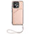 Soft Luxury Leather Snap On Case Cover YB2 for Xiaomi Poco C55 Rose Gold