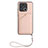 Soft Luxury Leather Snap On Case Cover YB2 for Xiaomi Redmi 10C 4G Rose Gold