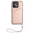 Soft Luxury Leather Snap On Case Cover YB2 for Xiaomi Redmi 12C 4G Rose Gold