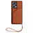 Soft Luxury Leather Snap On Case Cover YB2 for Xiaomi Redmi Note 12 5G Brown