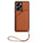 Soft Luxury Leather Snap On Case Cover YB2 for Xiaomi Redmi Note 12 Pro Speed 5G Brown