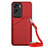 Soft Luxury Leather Snap On Case Cover YB3 for Huawei Honor 90 Lite 5G Red