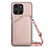 Soft Luxury Leather Snap On Case Cover YB3 for Huawei Honor X8b Rose Gold