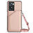 Soft Luxury Leather Snap On Case Cover YB3 for Oppo A77 4G Rose Gold