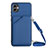 Soft Luxury Leather Snap On Case Cover YB3 for Samsung Galaxy A04E Blue