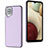 Soft Luxury Leather Snap On Case Cover YB3 for Samsung Galaxy A12 Nacho Purple