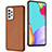 Soft Luxury Leather Snap On Case Cover YB3 for Samsung Galaxy A53 5G Brown