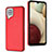 Soft Luxury Leather Snap On Case Cover YB3 for Samsung Galaxy F12 Red