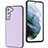 Soft Luxury Leather Snap On Case Cover YB3 for Samsung Galaxy S21 FE 5G Purple