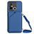 Soft Luxury Leather Snap On Case Cover YB3 for Xiaomi Poco C55 Blue