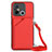 Soft Luxury Leather Snap On Case Cover YB3 for Xiaomi Poco C55 Red