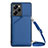 Soft Luxury Leather Snap On Case Cover YB3 for Xiaomi Poco X5 Pro 5G Blue
