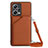 Soft Luxury Leather Snap On Case Cover YB3 for Xiaomi Redmi Note 12 Pro 5G Brown